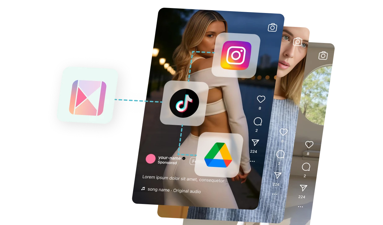 Execution UI tile displaying visual shopping experience preview screen